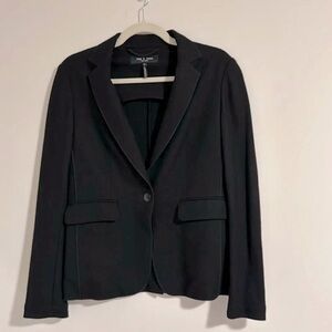 Rag&Bone $550 spring wool black knit blazer jacket button